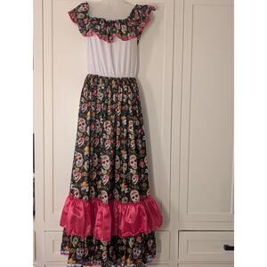 Adult Standard Forum Novelties Day of the Dead Full Length Women's Dress Costume